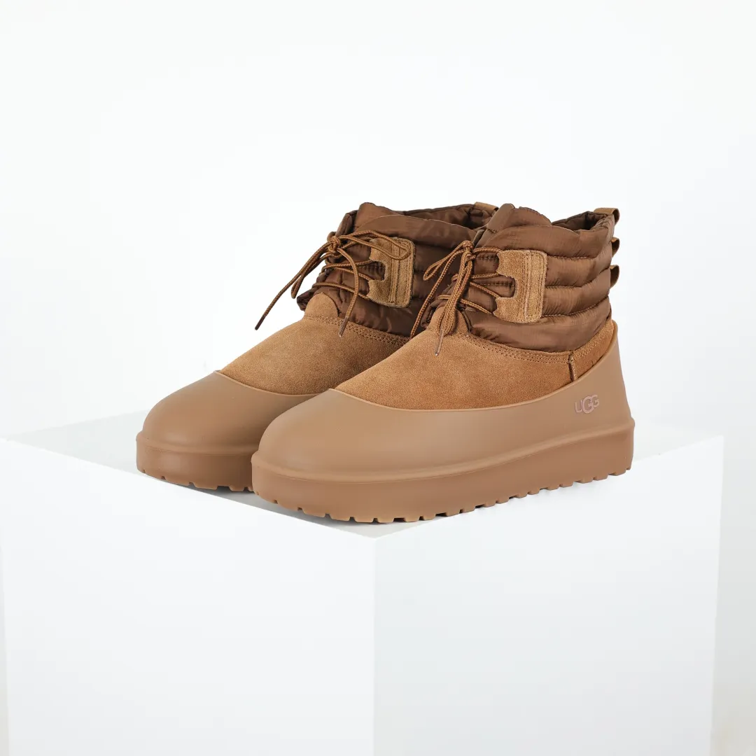 Pick up locally 💰780 Core recommendation Good price Platform foreign trade exclusive quality Men's and women's shoes UGG Mini Lace-Up Weather dual-purpose detachable winter neutral snow boots 1120849 High-end foreign trade mixed M Overseas shopping purchasing exclusive for high-end retail Combination midsole is lightweight and non-slip Real sheep fur integrated Size: 35 36 37 38 39 40 41 42 43 44 45 46